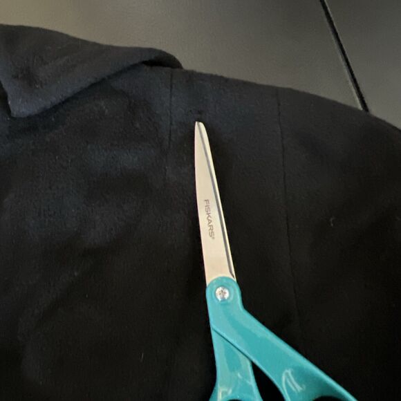 Vtg 50s Forstmann Pea Coat S/M Black Cashmere 1/2 Sleeve Pockets Retro Glam MCM - Picture 11 of 16